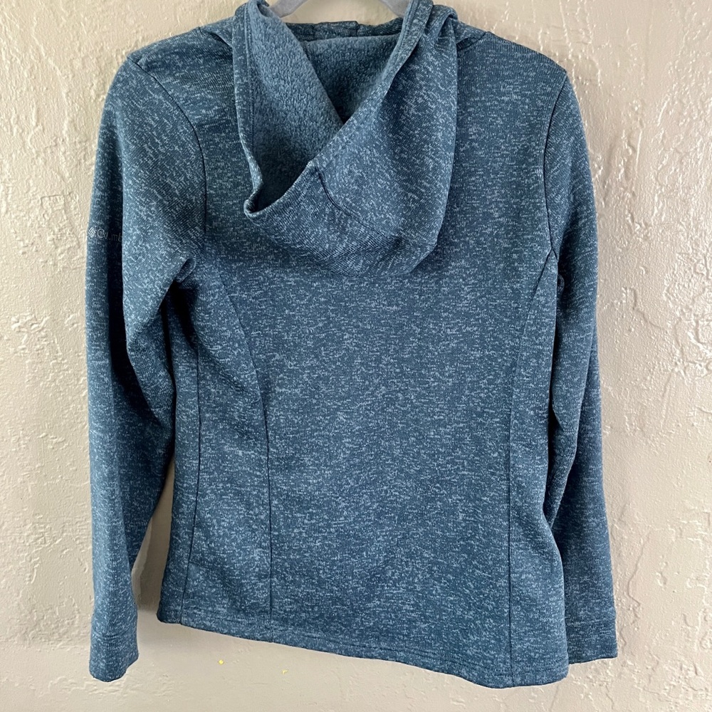 Columbia Castle Peak Blue Hooded Pullover Women’s Side Medium - Picture 4 of 6